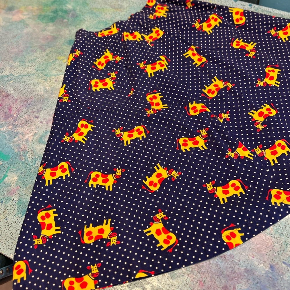 70s Cutie Cow Skirt - Picture 8 of 12